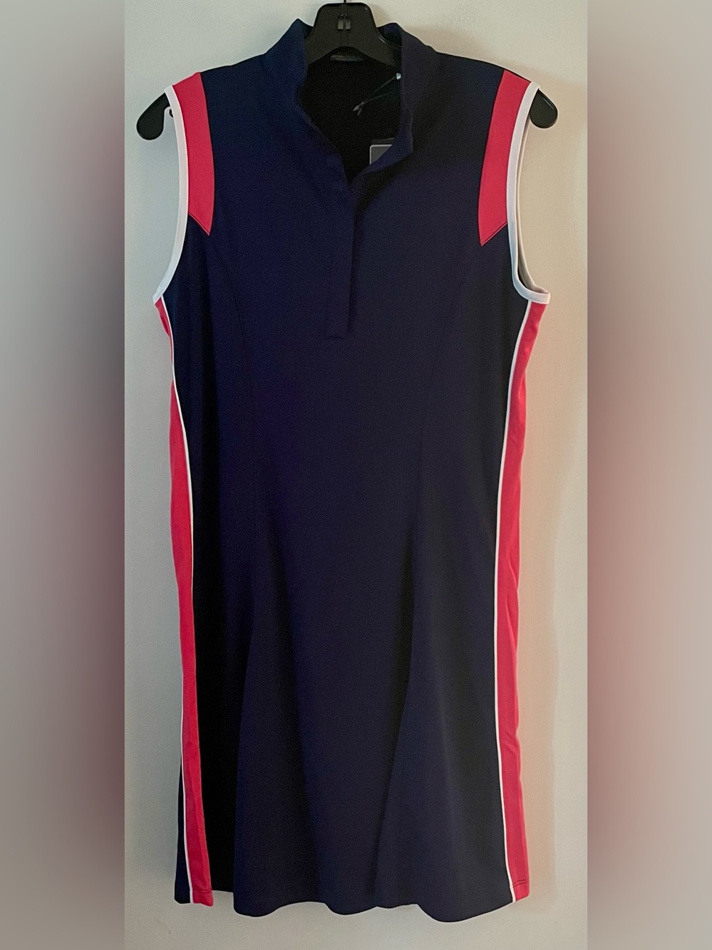 Callaway Women’s Size Large Blue/Pink/White Sleeveless Golf Dress NWT